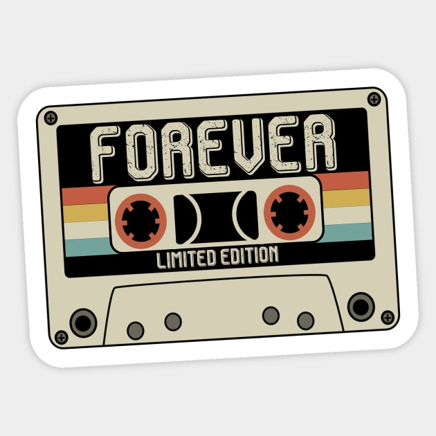 Forever - Limited Edition - Vintage Style Sticker by Debbie Art